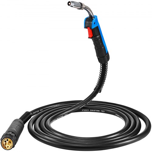 VEVOR MB24 Mig Welding Gun 250 Amp 16.4Ft(5M) Welding Gun Torch Welder Gun Welding Torch Stinger Replacement for 200A-250A Welding Machine fit 0.8 1.0 1.2mm Wire (MB24 250Amp 16.4Ft)