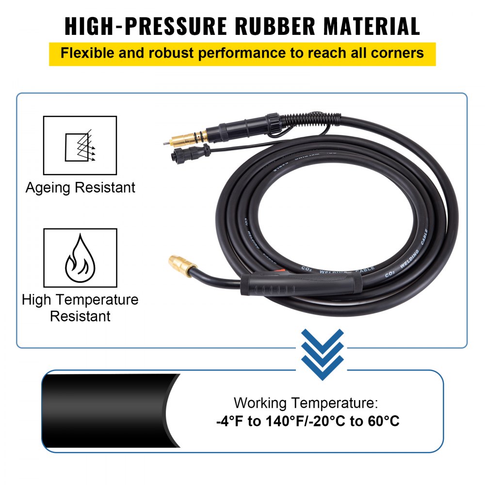 Miller Mig Antorcha de soldadura Stinger 150a 15 pies Reemplazo M-150 M-15 249040