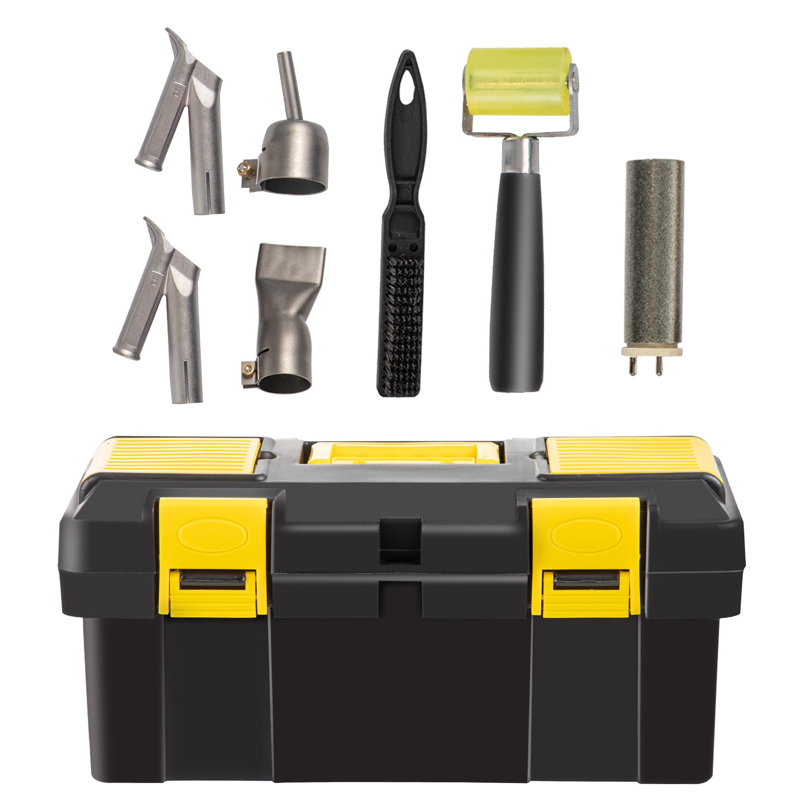 VEVOR Roofing Welder PVC Welding Gun 6 pcs 1600W 220V Welding Tool Kit w/ Case