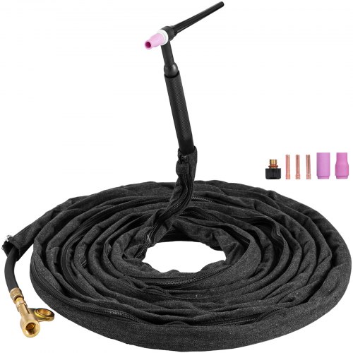 Wp-17 Air-cooled Tig Welding Torch Flexible Gas Valve Head 150-amp 25ft