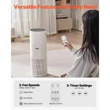 Purificador de aire de 1090 ft²/h con filtro HEPA 11 auténtico para el hogar, habitaciones grandes