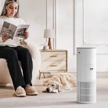 Purificador de aire de 1090 ft²/h con filtro HEPA 11 auténtico para el hogar, habitaciones grandes