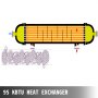 Pool Heat Exchanger Tube Shell Heat Exchanger 95k Ss304 Same Side 1"+ 1 1/2"fpt