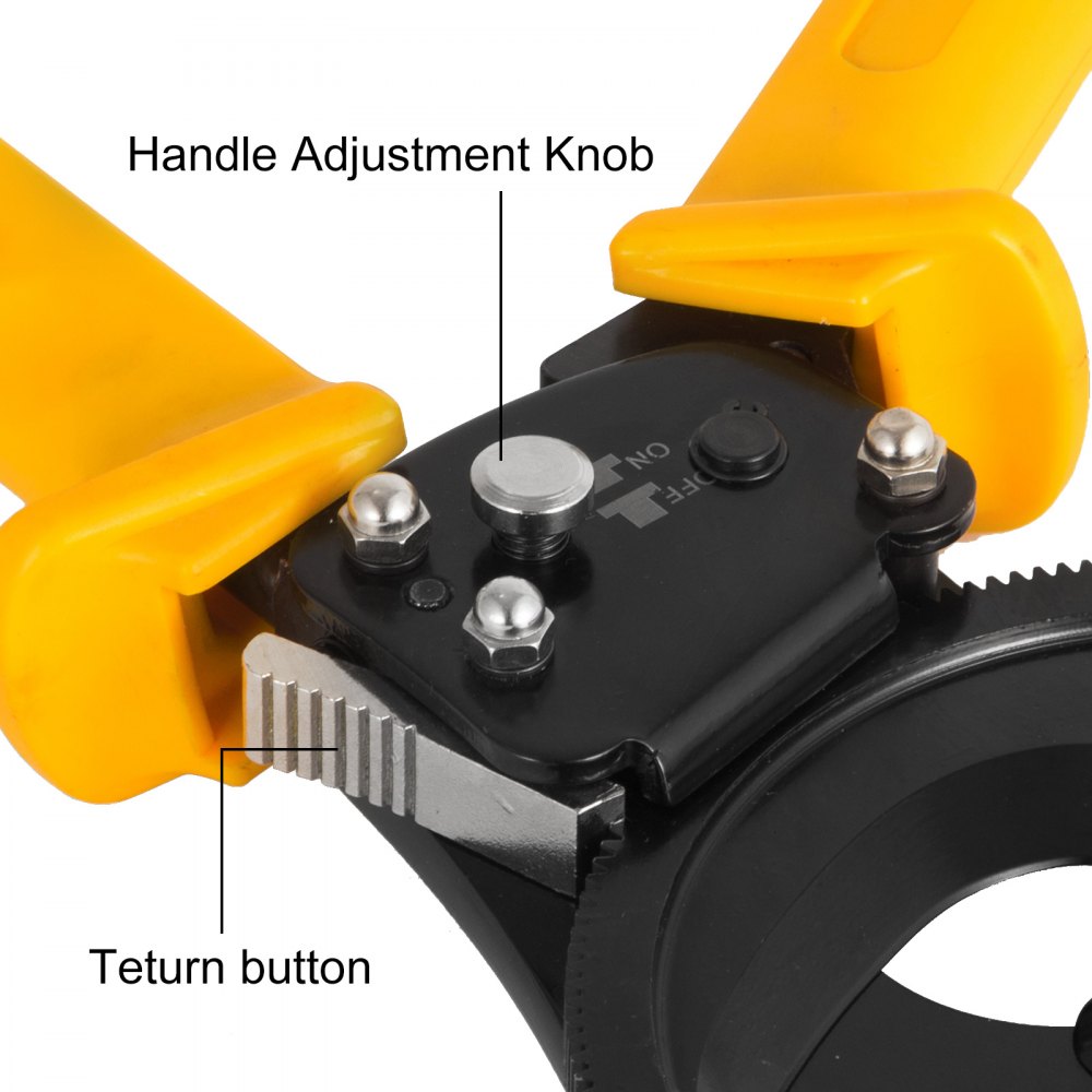 Electrical Ratchet Wire Cable Cutter Line Ratcheting Cut Hand Tool 300mm² Vevor