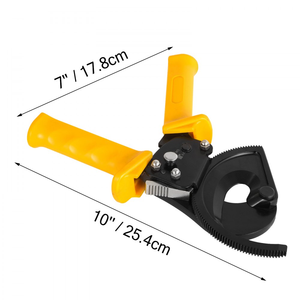 Electrical Ratchet Wire Cable Cutter Line Ratcheting Cut Hand Tool 300mm² Vevor