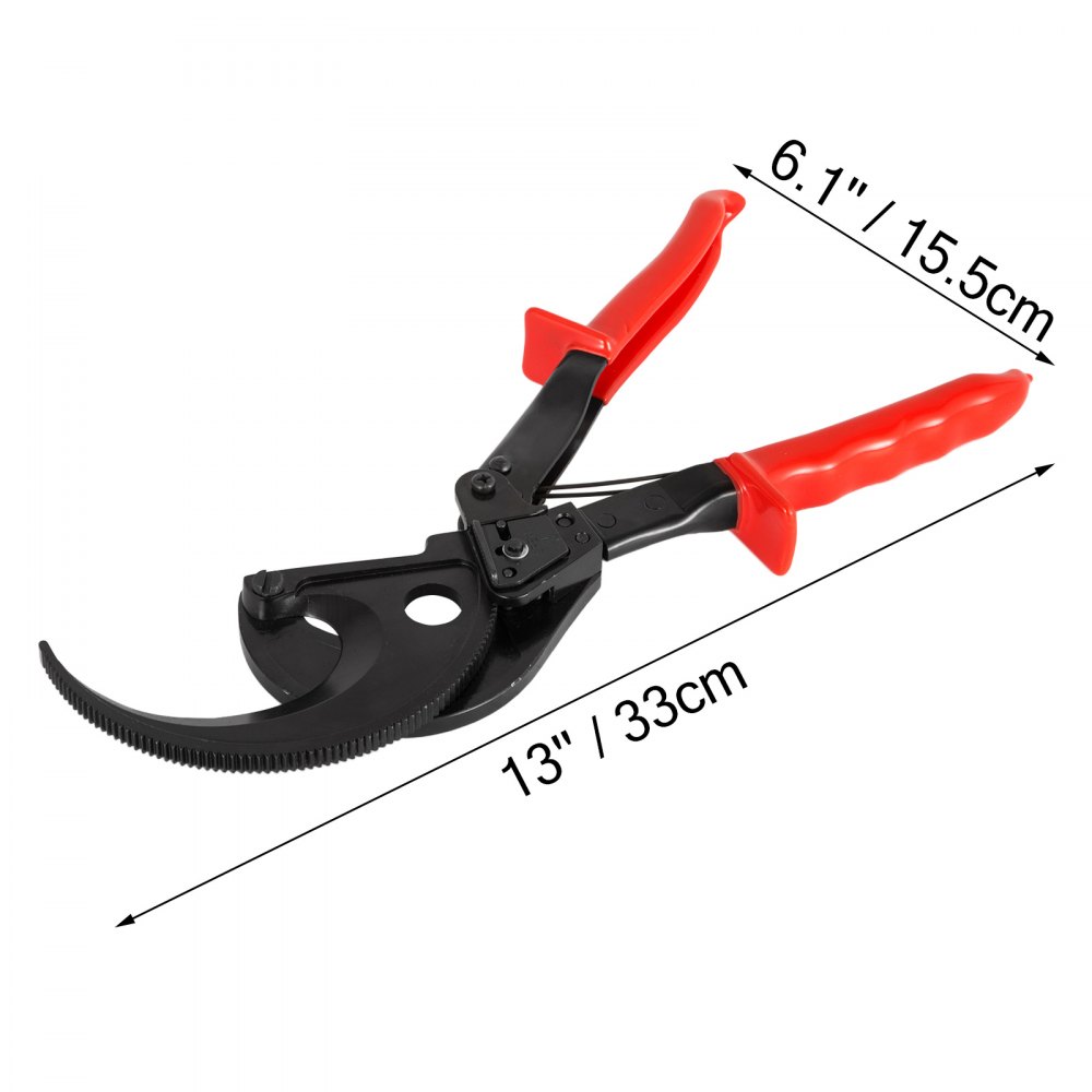 VEVOR Ratchet Cable Cutter Up To 400mm² Ratcheting Wire Cut Hand Tools 32mm