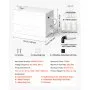 VEVOR Utility Sink Pump 350W 7200L/h Flow 26.2 ft / 8 m Head Drain Pump, Waste Water Disposal Machine with 3 Inlets, Portable & Powerful Performance, for Basement, Kitchen, Sink, Shower, Gray Water