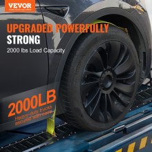 VEVOR E Track Tie Down Rail Kit, 5' stålskinner, 4-pak, sikker last og tunge laster op til 2000 lbs, Heavy Duty Etrack-skinner med skruer til garager, varevogne, trailere, motorcykelbindinger, ATV-beslag
