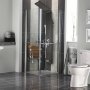 Stainless Steel Shower Panel Tower Waterfall&rain W/ Massage System Body Jet Tap