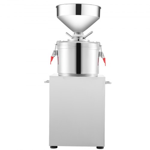 VEVOR 110V Commercial 15 Kg/h, Electric 2850 r/min Stainless Steel, Maker Machine 1100w for Peanut Sesame Walnut Butter, 15.40 x 35.80 x 15.40 inch, Silver