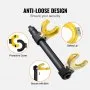 VEVOR Strut Spring Compressor Set, Macpherson Strut Spring Compressor Kit, Interchangeable Fork Strut Coil Extractor Remover Tool, with Yellow Protective Sleeve and Carrying Case