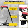 VEVOR Topside Automotive Engine Creeper, Adjustable Height Foldable Topside Creeper, 400LBS Capacity High Top Engine Creeper, w/Four Casters, Padded Deck, for Home Garage, Workshop Repair Maintenance