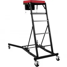 VEVOR Automotive Engine Creeper, 55"-63" Adjustable Height Foldable Creeper, 400 LBS Capacity High Top Engine Creeper, with Four Casters, Padded Deck, for Home Garage, Workshop Repair Maintenance