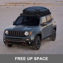 VEVOR Universal 64x40 Inch Roof Basket, Aluminum Roof Rack, Basket Roof Mounted Cargo Rack with Bars XL-B for Car Top Luggage Traveling SUV Holder (63"X 40" Roof Rack)