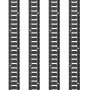 Kit de șine de ancorare VEVOR E, 18 bucăți, set de șenile electronice de 5 ft include 4 șine de oțel și 2 fantă unică și 6 inele O și 4 elemente de legătură cu inel în D și 2 curele cu clichet, accesorii de asigurare pentru motociclete cargo biciclete