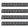 Kit de șine de ancorare VEVOR E, 18 bucăți, set de șenile electronice de 5 ft include 4 șine de oțel și 2 fantă unică și 6 inele O și 4 elemente de legătură cu inel în D și 2 curele cu clichet, accesorii de asigurare pentru motociclete cargo biciclete