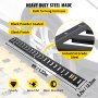 VEVOR E-Track Tie-Down Rail, 4PCS 4-FT Steel Rails w/ Standard 1" x 2.5" Slots, Compatible with O and D Rings & Tie-Offs and Ratchet Straps & Hooked Chains, for Cargo and Heavy Equipment Securing