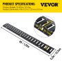 VEVOR E-Track Tie-Down Rail, 4PCS 4-FT Steel Rails w/ Standard 1" x 2.5" Slots, Compatible with O and D Rings & Tie-Offs and Ratchet Straps & Hooked Chains, for Cargo and Heavy Equipment Securing