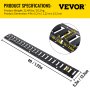 VEVOR E-Track Tie-Down Rail, 4PCS 4-FT Steel Rails w/Standard 1"x2.5" Slots, Compatible with O and D Rings & Tie-Offs and Ratchet Straps & Hooked Chains, for Cargo and Heavy Equipment Securing