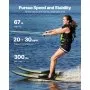 VEVOR Water Skis 170.2 cm / 67 inch, Water Ski with X-9 Adjustable Horseshoe Bindings & Padded Rear Toe Plate, High-gloss UV Coating Waterskis Combo for Adults Up to 136 kg