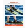 VEVOR Water Skis 170.2 cm / 67 inch, Water Ski with X-9 Adjustable Horseshoe Bindings & Padded Rear Toe Plate, High-gloss UV Coating Waterskis Combo for Adults Up to 136 kg