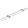 steel VEVOR linear rail hsr15 with four bearing blocks.