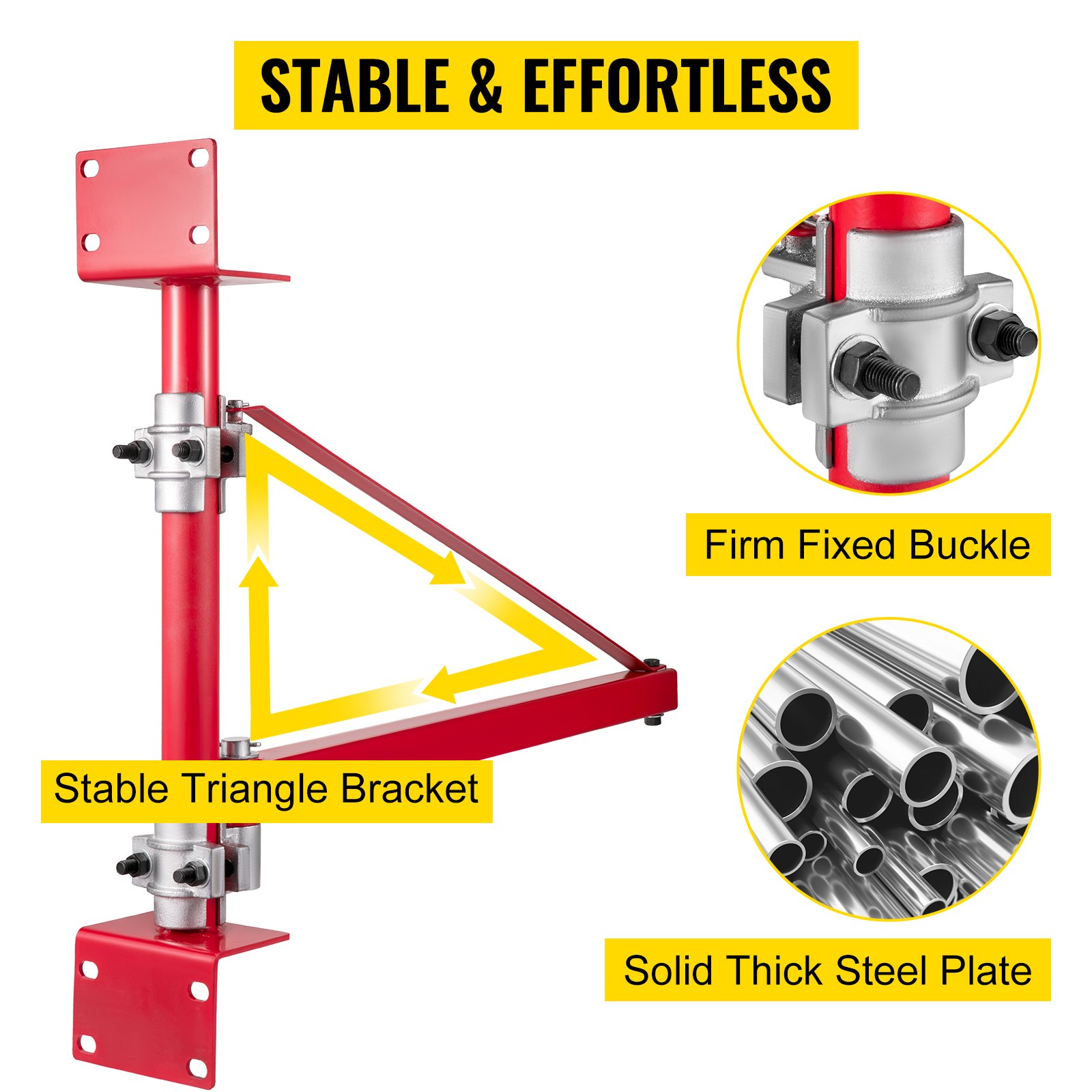VEVOR Scaffold Electric Hoist Swing Arm 600/300kg, Pivoting Hoist Boom - 600Kg Lifting Winch Rotating Swinging Swivel Arm New 180°