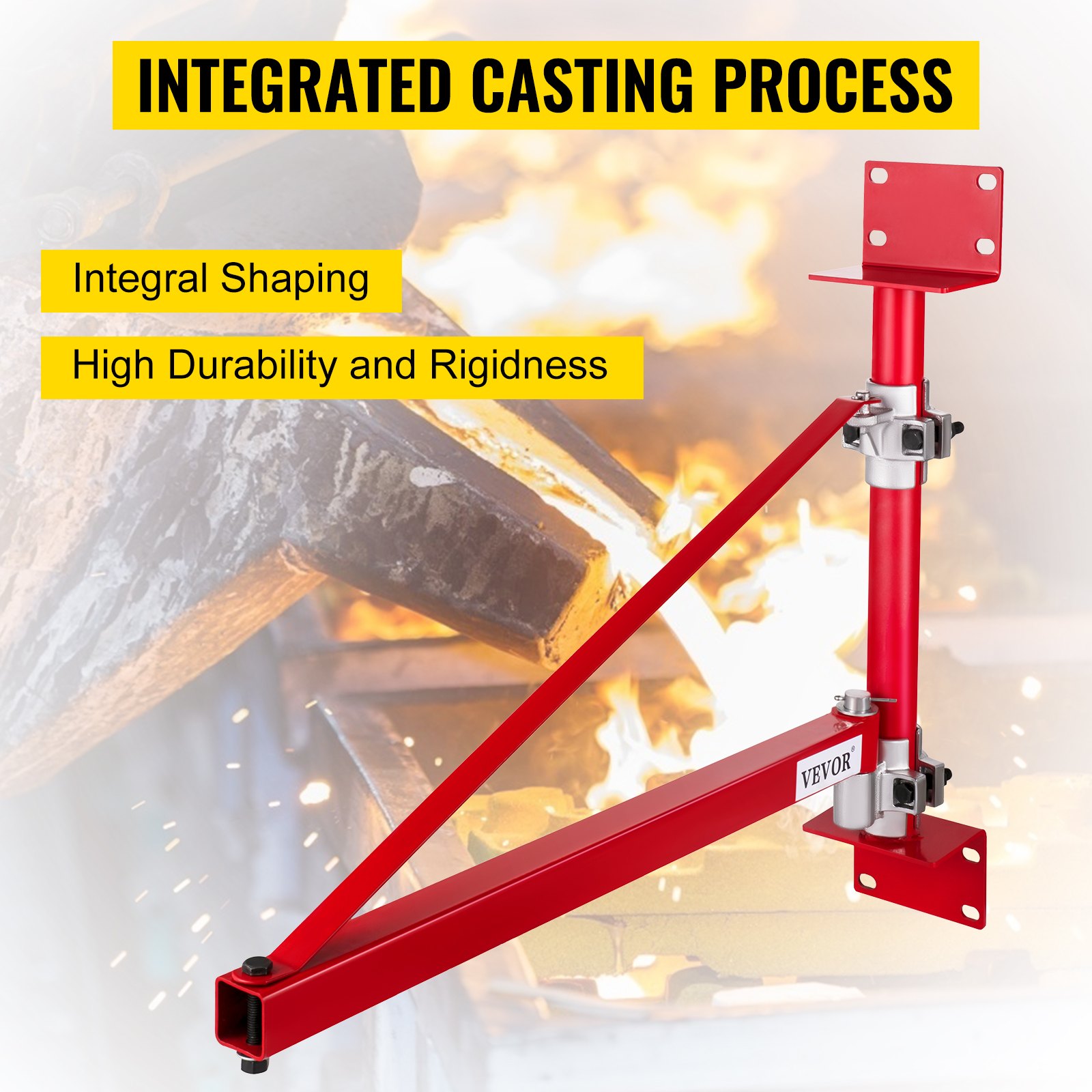 VEVOR Scaffold Electric Hoist Swing Arm 600/300kg, Pivoting Hoist Boom - 600Kg Lifting Winch Rotating Swinging Swivel Arm New 180°