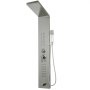 VEVOR Panel de ducha 5 en 1 Sistema de torre Panel de ducha multifunción de acero inoxidable plateado cepillado con caño Lluvia Cascada Chorros de masaje Caño para bañera Ducha de mano para el hogar Hotel Resort Tipo dividido