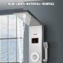 VEVOR 6 i 1 brusetårnspanel i rustfrit stål LED-skærm Vægmonteret brusepanelsystempanel Regnmassagestråler Vandfaldsbadeværelse brusetårn (sølvfarve)
