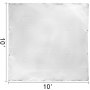 VEVOR welding blanket 10&#039;x10&#039; white, metal grommets in corners, fire-resistant fabric