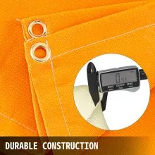 VEVOR Welding Blanket 10 x 10 FT Fiberglass Blanket Heavy-Duty Fire Retardant Blanket for Easy Hanging and Protection from Sparks & Splatters