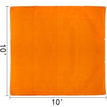 VEVOR 10 x 10 Ft Welding Blanket Orange Fiberglass Blanket Portable Fiberglass Fire Retardant Blanket Welding Mat Welding Fireproof Thermal Resistant Insulation With Carry Bag