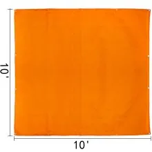 VEVOR Welding Blanket 10 x 10 FT Fiberglass Blanket Heavy-Duty Fire Retardant Blanket for Easy Hanging and Protection from Sparks & Splatters