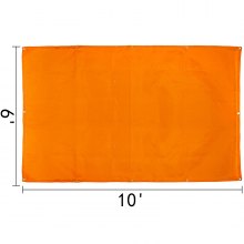 VEVOR 6 x 10 Ft Welding Blanket Orange Fiberglass Blanket Portable Fiberglass Fire Retardant Blanket Welding Mat Welding Fireproof Thermal Resistant Insulation With Carry Bag