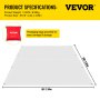 VEVOR Fire Blankets, 2 Pack Welding Blankets, 8\' x 10\' Fire Suppression Blanket, 1022°F Flame Retardant Blanket, White Fire Emergency Blankets, Fiberglass Fire Retardant Blanket with 12 Brass Gromme
