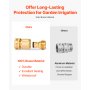 2 Set 3/4" Garden Hose Quick Connect Solid Brass Water Hose Fitting Female Male