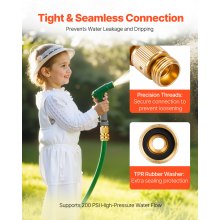 2 Set 3/4" Garden Hose Quick Connect Solid Brass Water Hose Fitting Female Male
