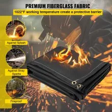 VEVOR Emergency Fire Blankets Fiberglass Welding Blanket 2 Pack Fire Blankets