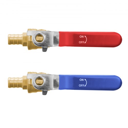 SUNGATOR 10-Pack 1/2" PEX Ball Valves - Brass Full Port, Quarter Turn, Lead-Free For Hot & Cold Water
