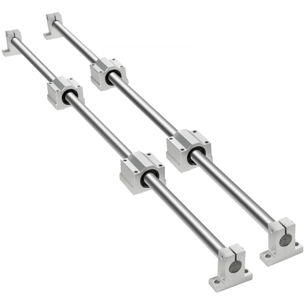 Optical Axis 16mm 800mm Linear Rail Shaft Rod With Bearing Block & Guide Support