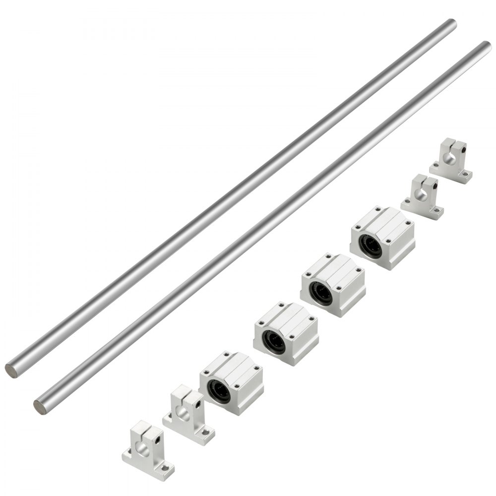 Optical Axis 16mm 800mm Linear Rail Shaft Rod With Bearing Block & Guide Support
