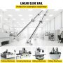 VEVOR Linear Rail Slide 2PCs 20mm x 1000mm Linear Bearing Slide Set with 4Pcs Block Bearings SC20UU+4Pcs Shaft Support Linear Shaft CNC Parts Kits for Electronic Equipment Guide Bar