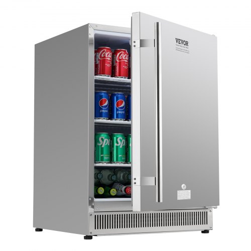 VEVOR 24 inch Indoor/Outdoor Beverage Refrigerator, 185QT