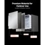 24" Outdoor Beverage Fridge Cooler 150QT Beer Refrigerator Indoor Outdoor