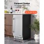 VEVOR Outdoor Beverage Refrigerator, 15 Inch Undercounter Drink Fridge, 304 Stainless Steel Door, 3.0 Cu. Ft, Hold 94 Cans, Powerful Cooling System, Built-in / Freestand Cooler, Home Bar & Patio