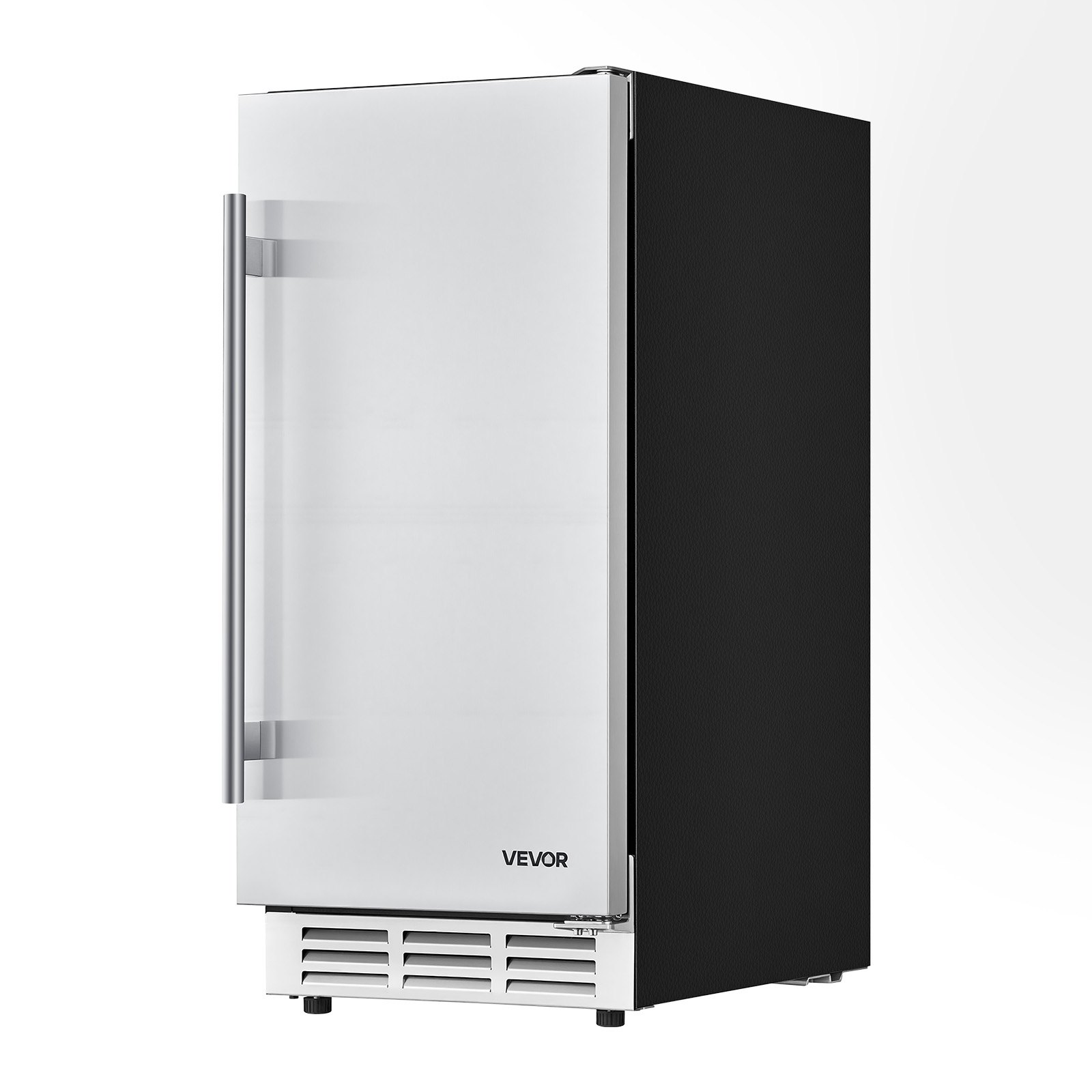 VEVOR Outdoor Beverage Refrigerator, 15 Inch Undercounter Drink Fridge, 304 Stainless Steel Door, 3.0 Cu. Ft, Hold 94 Cans, Powerful Cooling System, Built-in / Freestand Cooler, Home Bar & Patio