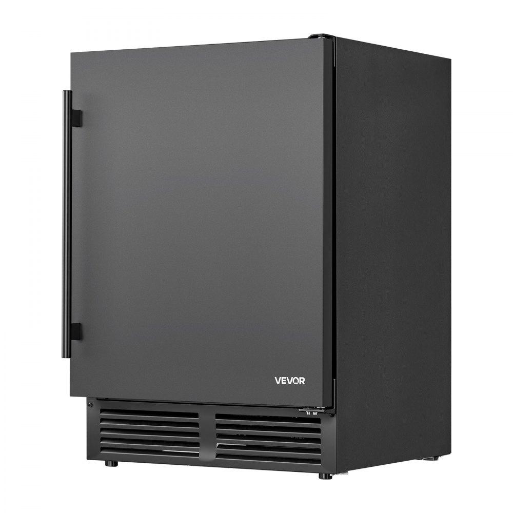 VEVOR Beverage Refrigerator, 24 Inch Under Counter Drink Fridge, Black, Hold 180 Cans, 5.0 Cu. Ft, Built-in / Freestand Cooler, Powerful Quiet Cooling System, 3 Shelves, Home Kitchen & Bar