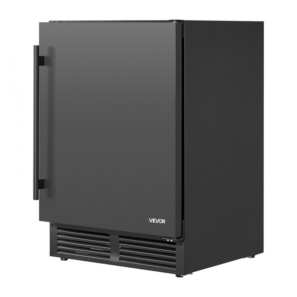 VEVOR Beverage Refrigerator, 24 Inch Under Counter Drink Fridge, Black, Hold 180 Cans, 5.0 Cu. Ft, Built-in / Freestand Cooler, Powerful Quiet Cooling System, 3 Shelves, Home Kitchen & Bar
