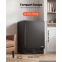 VEVOR Beverage Refrigerator, 24 Inch Under Counter Drink Fridge, Black, Hold 180 Cans, 5.0 Cu. Ft, Built-in / Freestand Cooler, Powerful Quiet Cooling System, 3 Shelves, Home Kitchen & Bar